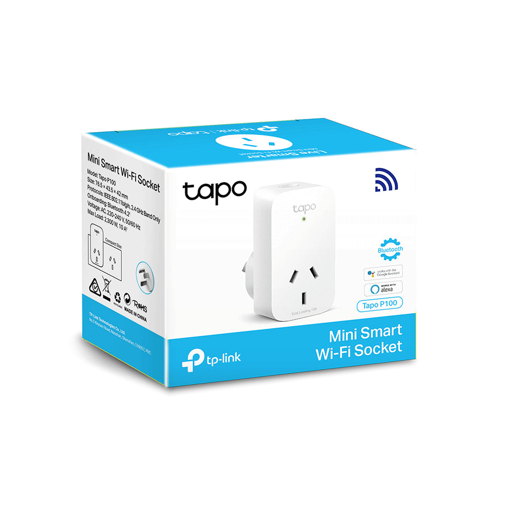TP-Link Tapo P100(1-pack) Mini Smart Wi-Fi Socket Smart Plug TP-Link Tapo P100(1-pack) Mini Smart Wi-Fi Socket Smart Plug